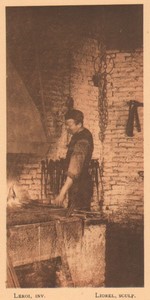 Belgium l'Art en Photographie Blacksmith old Halftone Leroi 1901 #1
