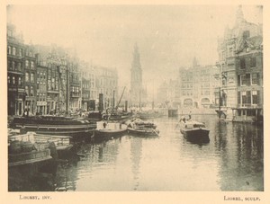 Belgium l'Art en Photographie Amsterdam Canal old Halftone Lhoest 1901