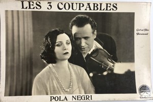 Pola Negri Three Sinners Les 3 Coupables Lobby Card Paramount Movie Photo 1928