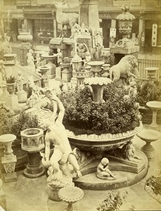 Shop for Garden Sculpture Paris France Old Albumen Photo 1870