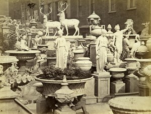 Shop for Garden Sculpture Paris France Old Albumen Photo 1870