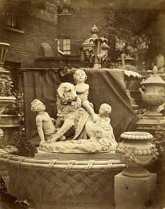 Shop for Garden Sculpture Paris France Old Albumen Photo 1870