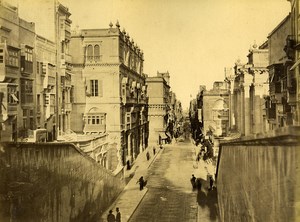 Malta Street Reale & Armoury 2 Old Photos Agius Front/Back 1885
