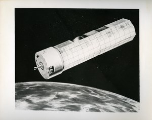 USA Space Conquest Nasa Satellite Artist's Concept old Photo 1973