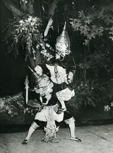 France Paris Folk Dance Burma National Ensemble Old Photo 1980