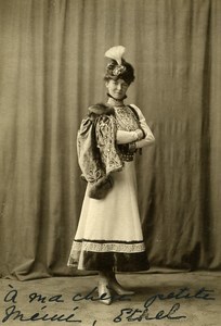 Denmark Woman Fashion Costume old Photo Peter Elfelt 1900