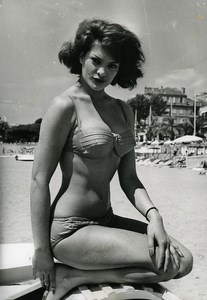 France Cannes Film Festival Actress Sylvia Sorrente Old Photo 1961