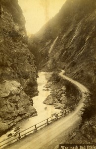 Switzerland Bad Pfafers near Ragaz Old Photo Cabinet Fexter 1890