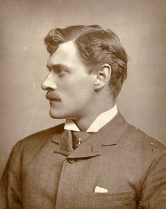 British Theatre Actor Frederick Leslie Old Woodburytype Photo 1885