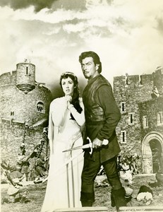 Ivanhoe Robert & Elizabeth Taylor Cinema Middle Ages Movie Still Old Photo 1952