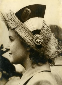 United Kingdom London President Auriol Visit Hat Fashion Old Press Photo 1950