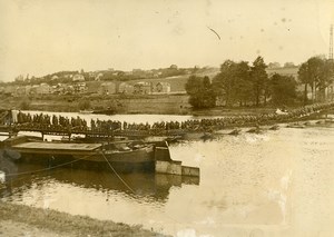 Belgium Namur Military Maneuver Bridge Unit Engineering Old Press Photo 1937