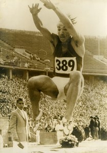 Germany Berlin Manfred Steinbach Long Jump Record 8.14m Old Photo 1960