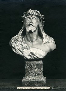 France Paris Art Deco Cadran Workshop Pellier Ecce Homo Christ Old Photo 1930