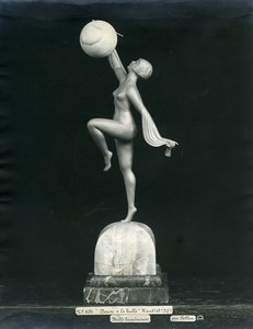 France Paris Art Deco Cadran Workshop Pellier Dancer Bubble Old Photo 1930