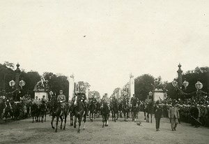 France Paris WWI Victory Parade Marechal Joffre & Foch Old Photo Trampus 1919