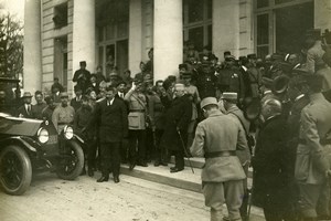 WWI Versailles Peace Treaty Signature Orlando Italy Old Photo Trampus 1919