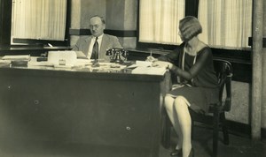 USA Chicago Aviation Service & Transport Office President Old Photo 1925
