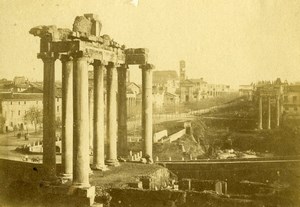 Italy Roma Rome Il Foro Forum General View Old Albumen Photo 1865