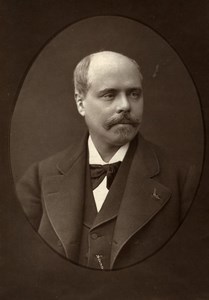 France Author Adolphe Belot Old Woodburytype Photo Mulnier 1875
