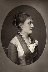 France Opera Singer Soprano Julia Reine Old Woodburytype Photo Mulnier 1875