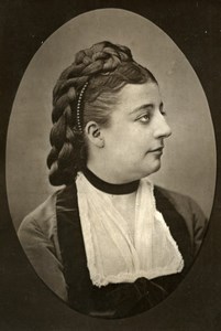 France Opera Singer Gabrielle Moisset Old Woodburytype Photo Mulnier 1875