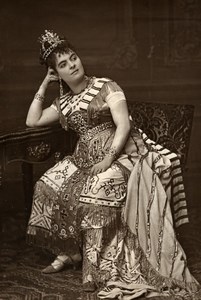 France Opera Singer Helena Sanz Old Woodburytype Photo Mulnier 1875