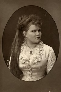 France Opera Singer Soprano Teresina Singer Old Woodburytype Photo Mulnier 1875