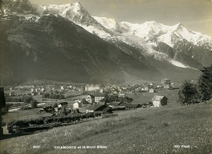 France Alps Chamonix & Mont Blanc Mountain Old Photo Neurdein 1900
