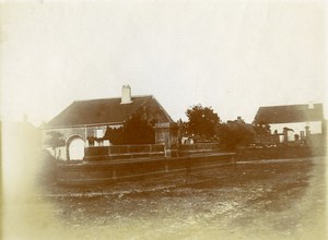 France Lorraine? French Countryside Landscape Farm Old Amateur Photo 1900