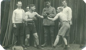 France Montreuil Hucqueliers WWI English Military Boxing Old Photo 1915