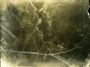 France WWI Bonnes Chateau Thierry Battle Old Aerial Photo June 14 1918