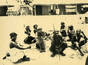 Madagascar Natives Women Men Group Old Photo 1937