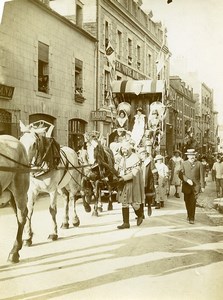 France Historical Parade Horses Costumes Old Photo 1900