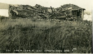 France WWI ruins destruction Army Group Centre GAC old Photo 1918