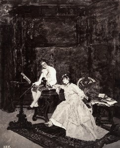 Arts Painting by Lucius Rossi Old Photo 1880