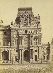 France Paris Louvre Palace Pavillon Turgot Architecture Old Baldus Photo 1855