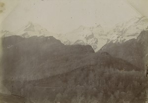 France Pyrenees Eaux Bonnes Pic du Ger Mountain Old Photo 1900