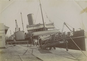 France Saint Malo boat The Hilda Old Photo 1900