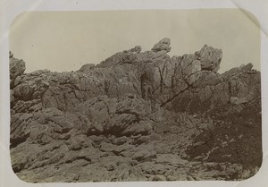 France Saint Malo Rock Point at Fort National Rochers Old Photo 1900