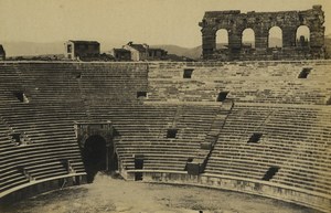 Italy Verona Arena interior & exterior Old Photo 1890