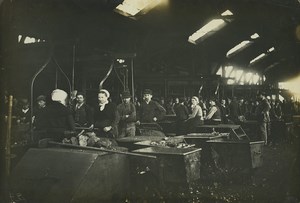 France Coal mining workers sorting coal Old Photo 1900