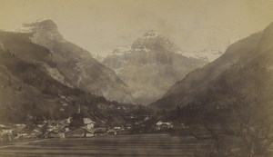 France Alps Sixt & Tenneverge Pike Old Cabinet Photo Pittier 1890's