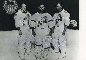 USA NASA Apollo XVI Ken Mattingly, John Young & Charles Duke Old Photo 1972