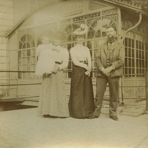 German occupied France Alsace Niederbronn Café Millet Old Photo 1900