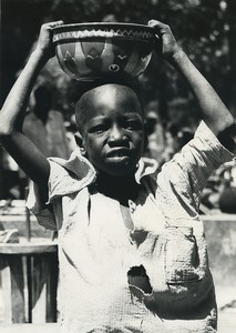 Africa Cameroun Bogo Young Boy Portrait Old Photo Defossez 1970's