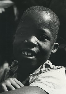 Africa Ivory Coast Young Boy Portrait Old Photo Defossez 1970's