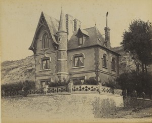 France Houlgate Villa Architect Baumier Old Photo Albert Levy 1890 #2