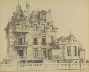 France Tourgeville Villa Ricord Architect Baumier Old Photo Albert Levy 1890