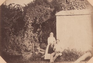 France Chateau du Bouchet Study from Nature Jacob & his Wife Old Photo 1861